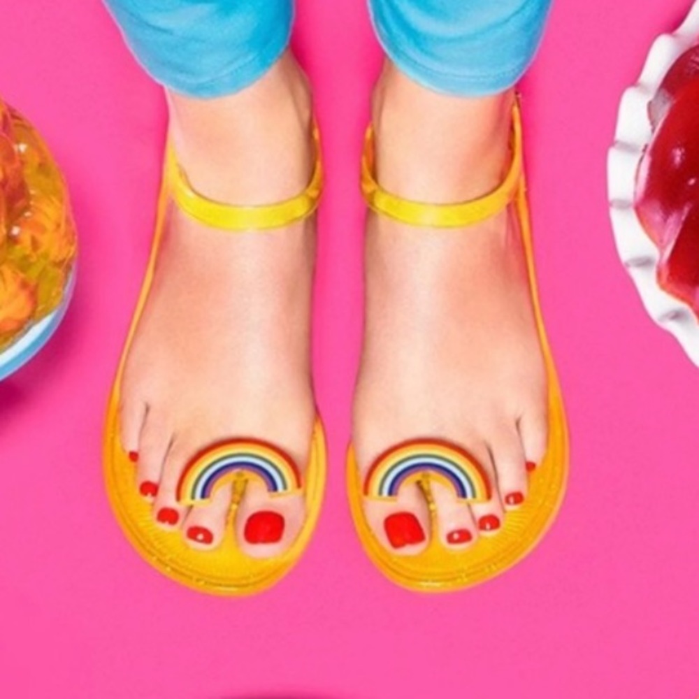 Katy Perry Geli Rainbow Pride Sandals